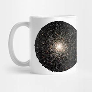 Space and Stars Scribble Circle Frame Mug